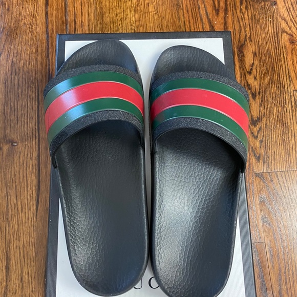 Gucci Rubber Slide Black main image 9